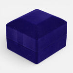 Cofre Anillo Terciopelo Azul