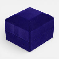 Cofre Anillo Terciopelo Azul