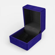 Cofre Anillo Terciopelo Azul