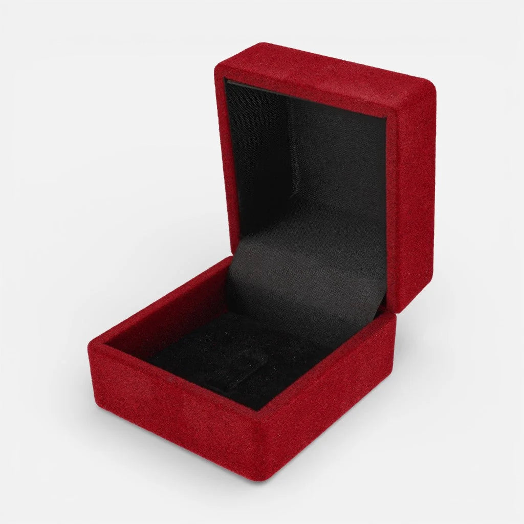 Cofre Anillo Terciopelo Burdeo