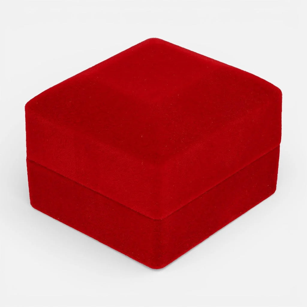 Cofre Anillo Terciopelo Rojo