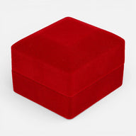 Cofre Anillo Terciopelo Rojo