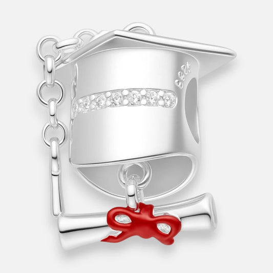 Colgante Charm Birrete Diploma Graduación Licenciatura