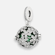 Colgante Charm Llamador de Ángeles Flores Circones 16 mm