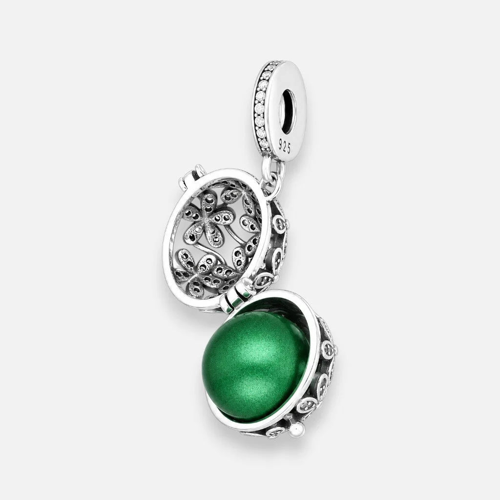 Colgante Charm Llamador de Ángeles Flores Circones 16 mm