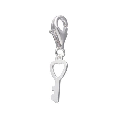 Colgante con Broche Llave Corazón