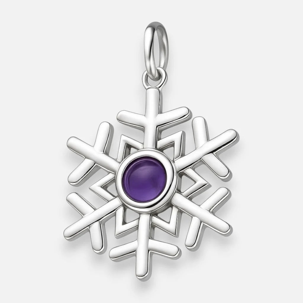 Colgante Copo de Nieve Amatista