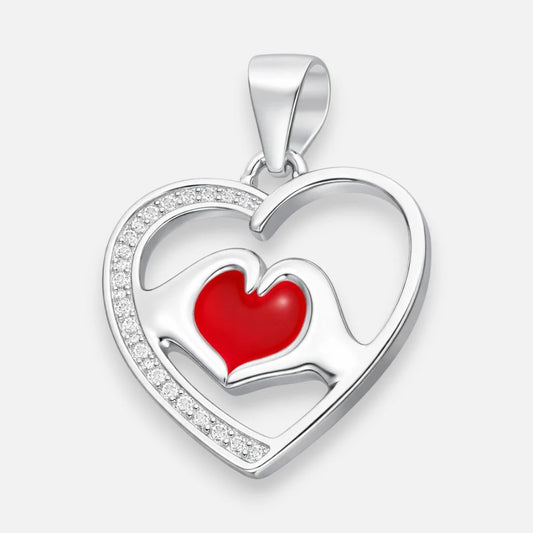 Colgante Corazón Circones Esmaltado