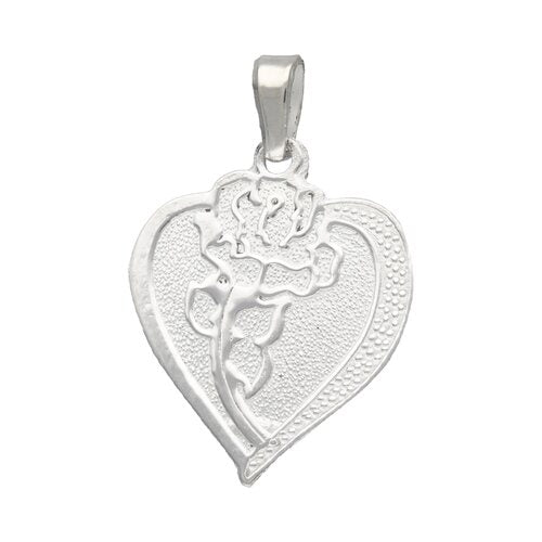 Colgante Corazón con Rosa
