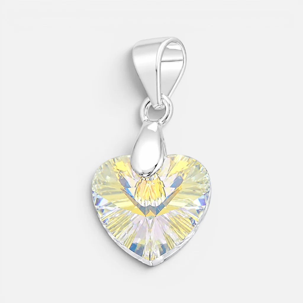 Colgante Corazón Hecho con Cristal Swarovski Tornasol