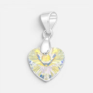 Colgante Corazón Hecho con Cristal Swarovski Tornasol