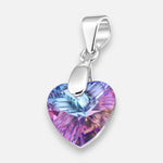 Colgante Corazón Hecho con Cristal Swarovski Tornasol
