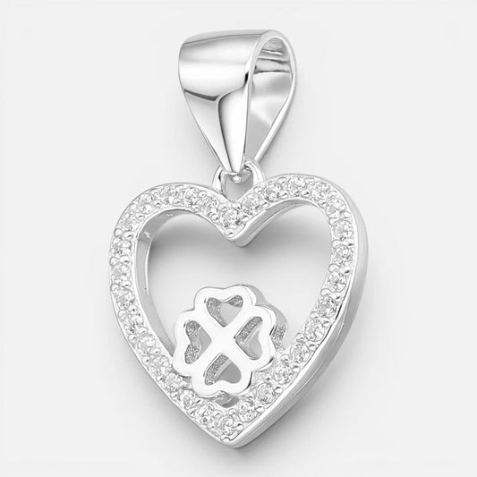 Colgante Corazón Trébol Circones