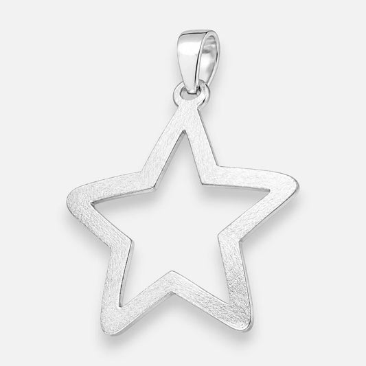 Colgante Maxi Estrella Satinada 23 mm