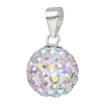 Colgante Hecho con Cristal Swarovski Tornasol 10 mm