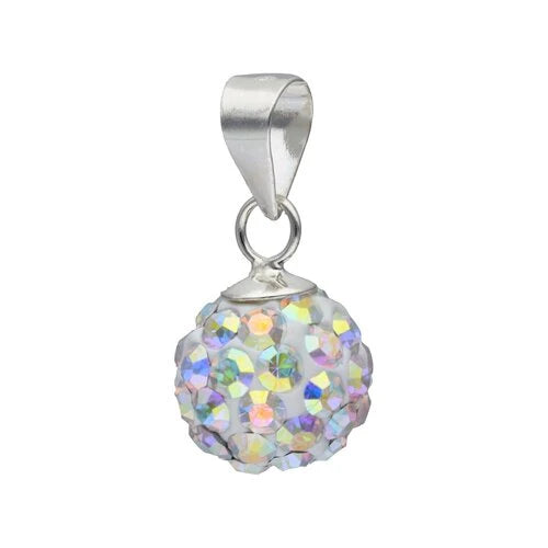 Colgante Hecho con Cristal Swarovski Tornasol 8 mm