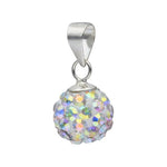 Colgante Hecho con Cristal Swarovski Tornasol 8 mm