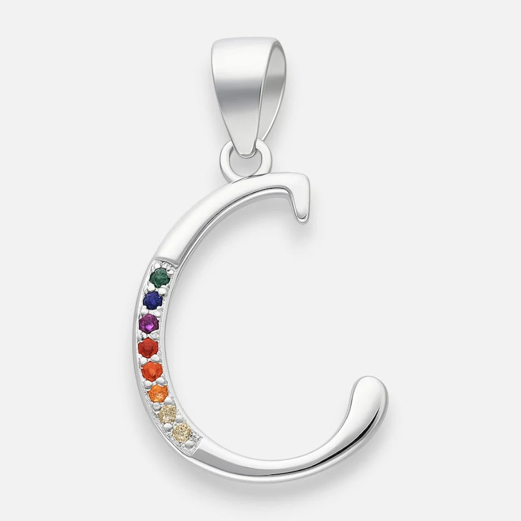Colgante Letra C con Circones Multicolor