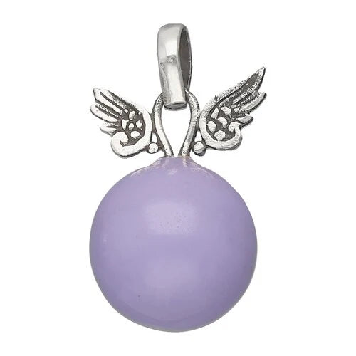 Colgante LLamador de Ángeles con Alas Esmaltado 12 mm
