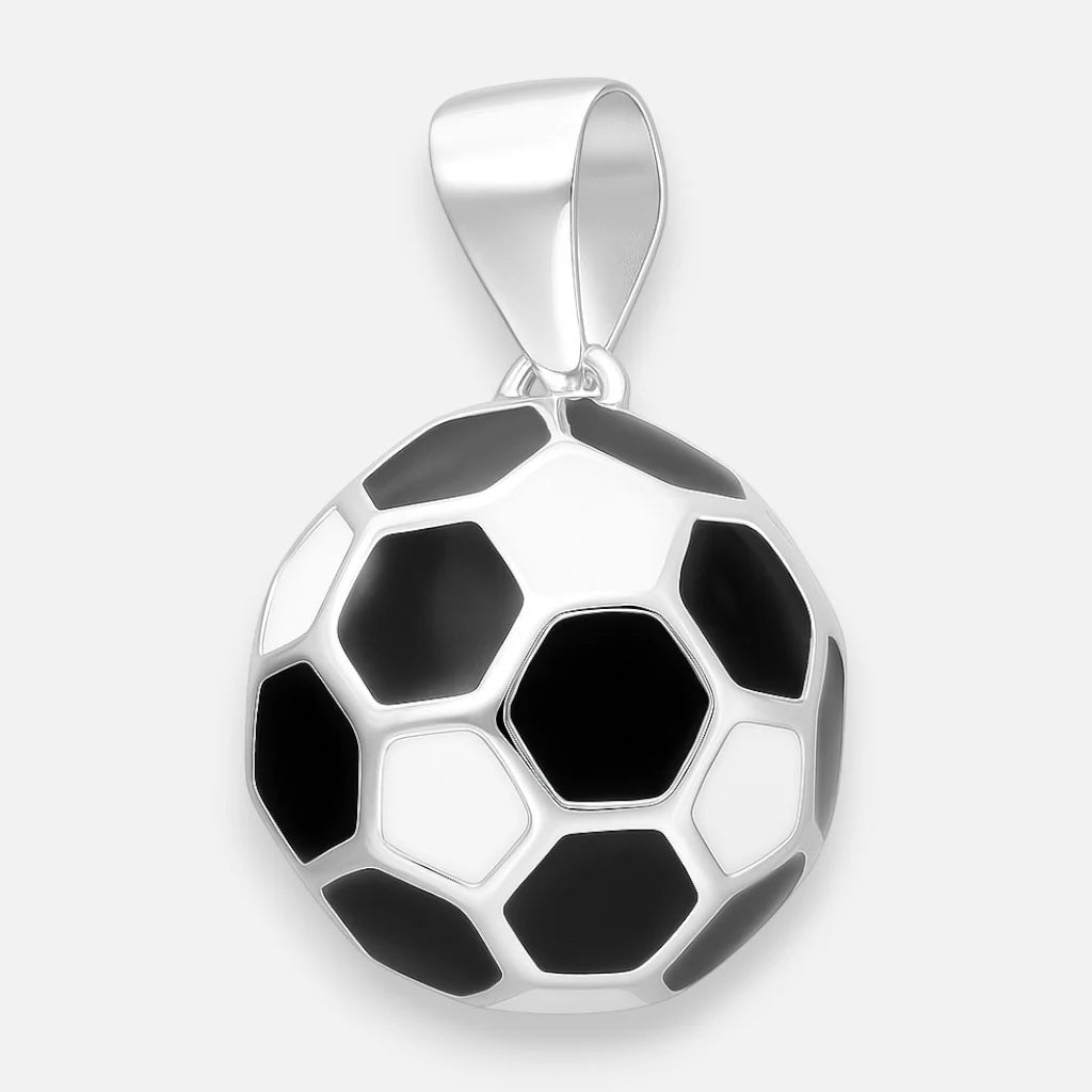 Colgante Pelota de Fútbol Esmaltado