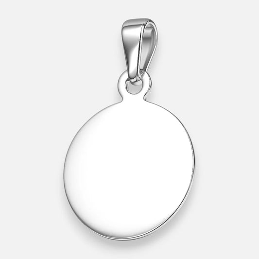 Colgante Placa Circular Pequeña 17 mm
