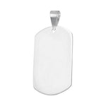 Colgante Placa Militar Grande 35x20 mm