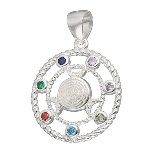 Colgante Rueda de Hécate 7 Chakras
