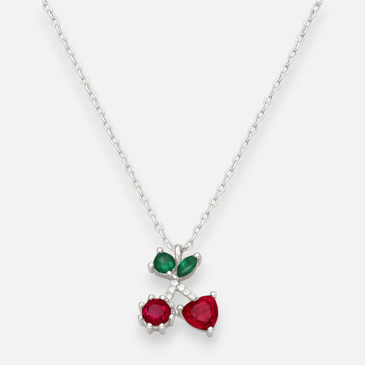 Collar Cerezas Circones Multicolor