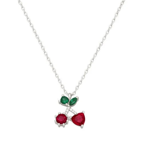 Collar Cerezas Circones Multicolor