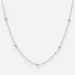 Collar Choker Ajustable Singapur con Esferas