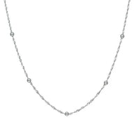 Collar Choker Ajustable Singapur con Esferas