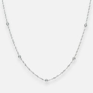 Collar Choker Ajustable Singapur con Esferas