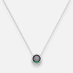 Collar Circón Punto de Luz Topacio Místico 6 mm