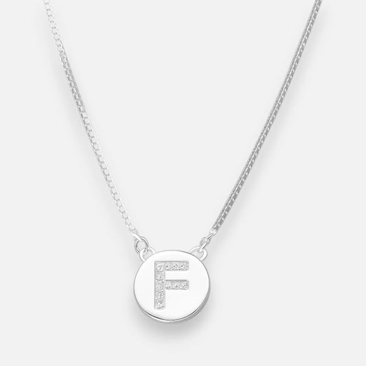 Collar Círculo Letra F Circones