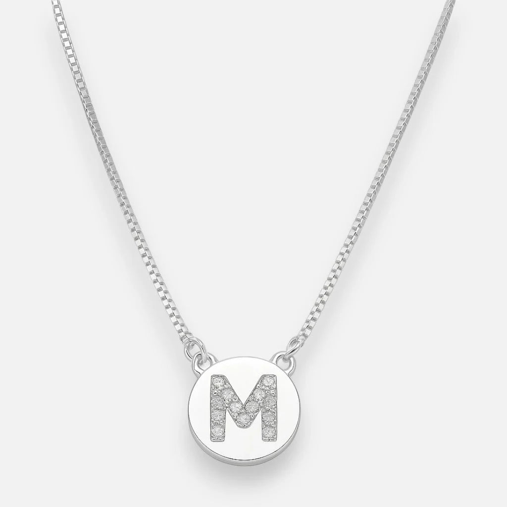 Collar Círculo Letra M Circones
