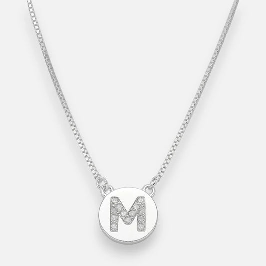 Collar Círculo Letra M Circones