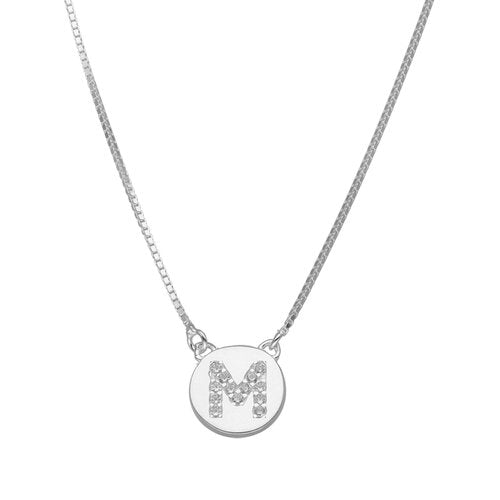 Collar Círculo Letra M Circones
