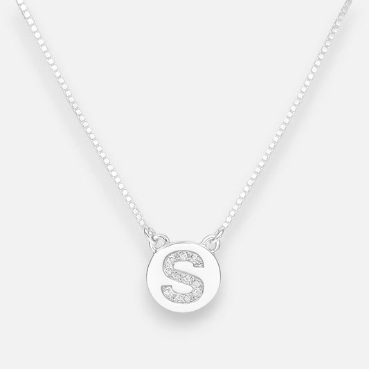 Collar Círculo Letra S Circones