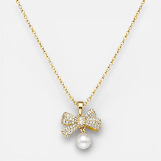 Collar Lazo Coquette Perla Circones
