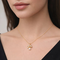 Collar Lazo Coquette Perla Circones
