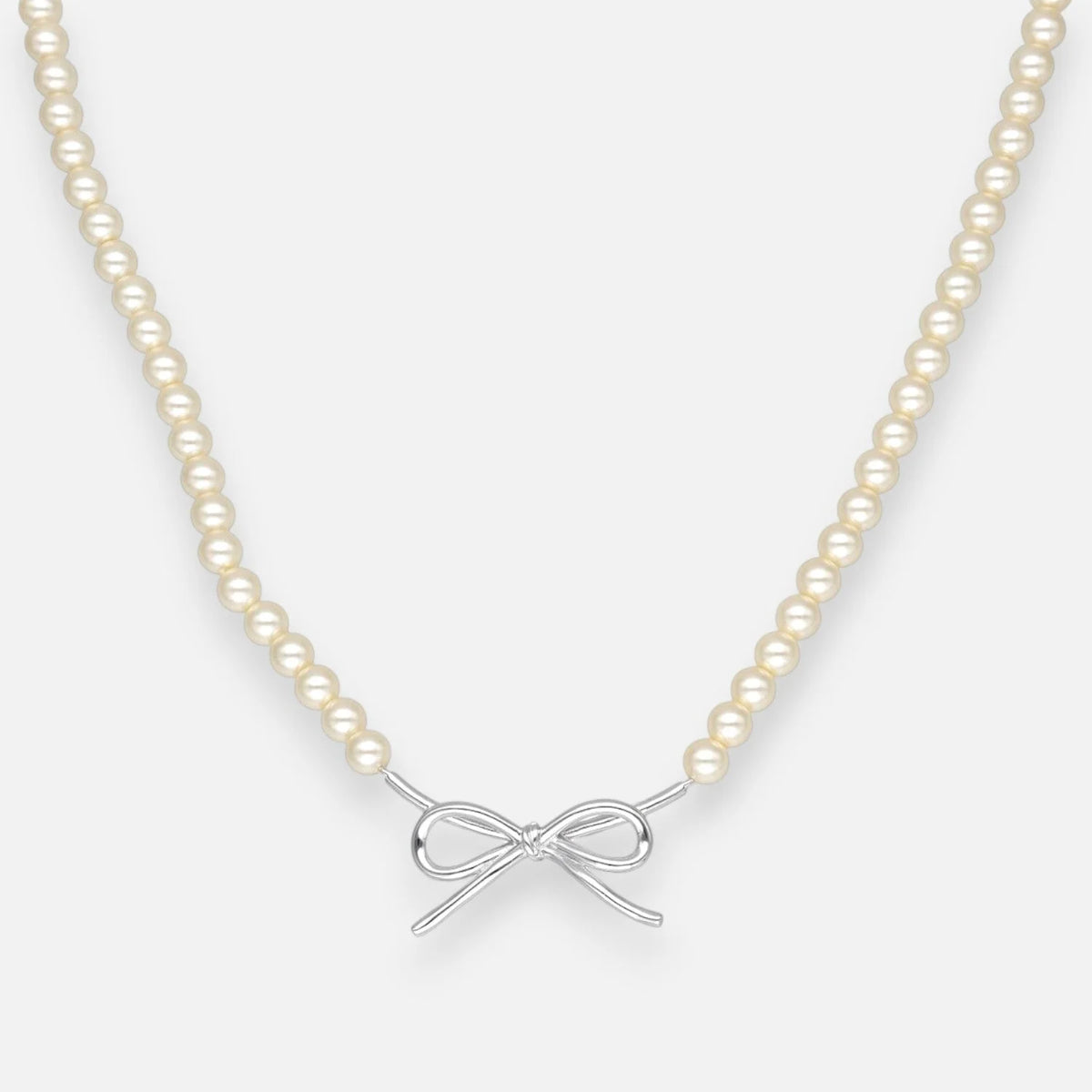 Collar Perlas Lazo Coquette