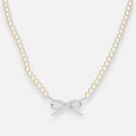 Collar Perlas Lazo Coquette