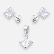 Conjunto Circón 6x6 mm