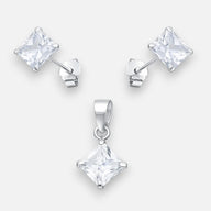 Conjunto Circón 6x6 mm