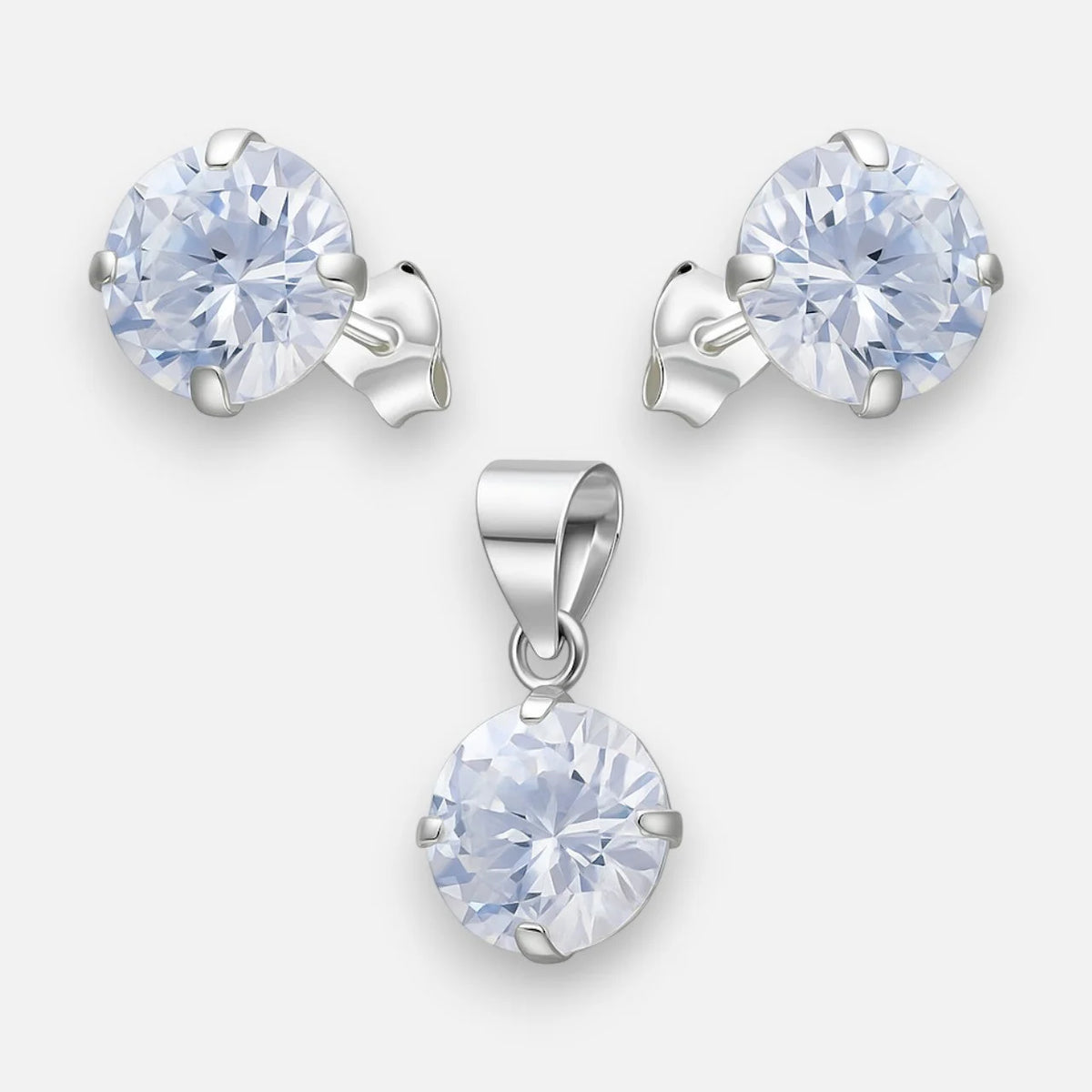 Conjunto Circón 8 mm