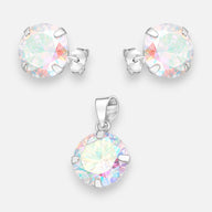 Conjunto Circón Tornasol 10 mm