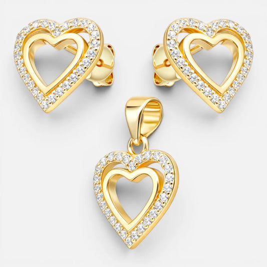 Conjunto Corazones Circones 12 mm