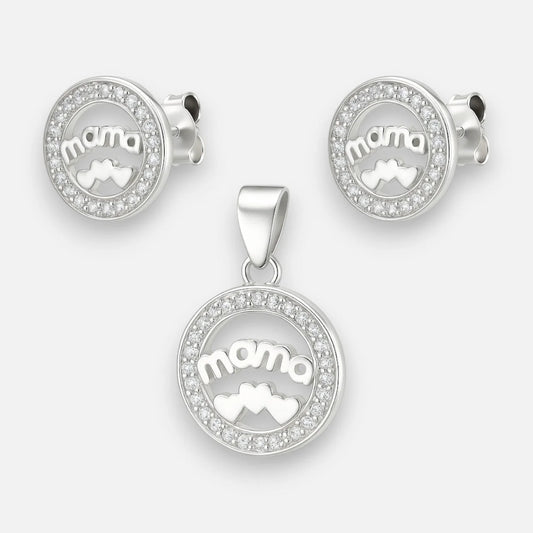 Conjunto Corazones Circones Mamá