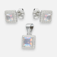 Conjunto Cuadrado Circón Tornasol