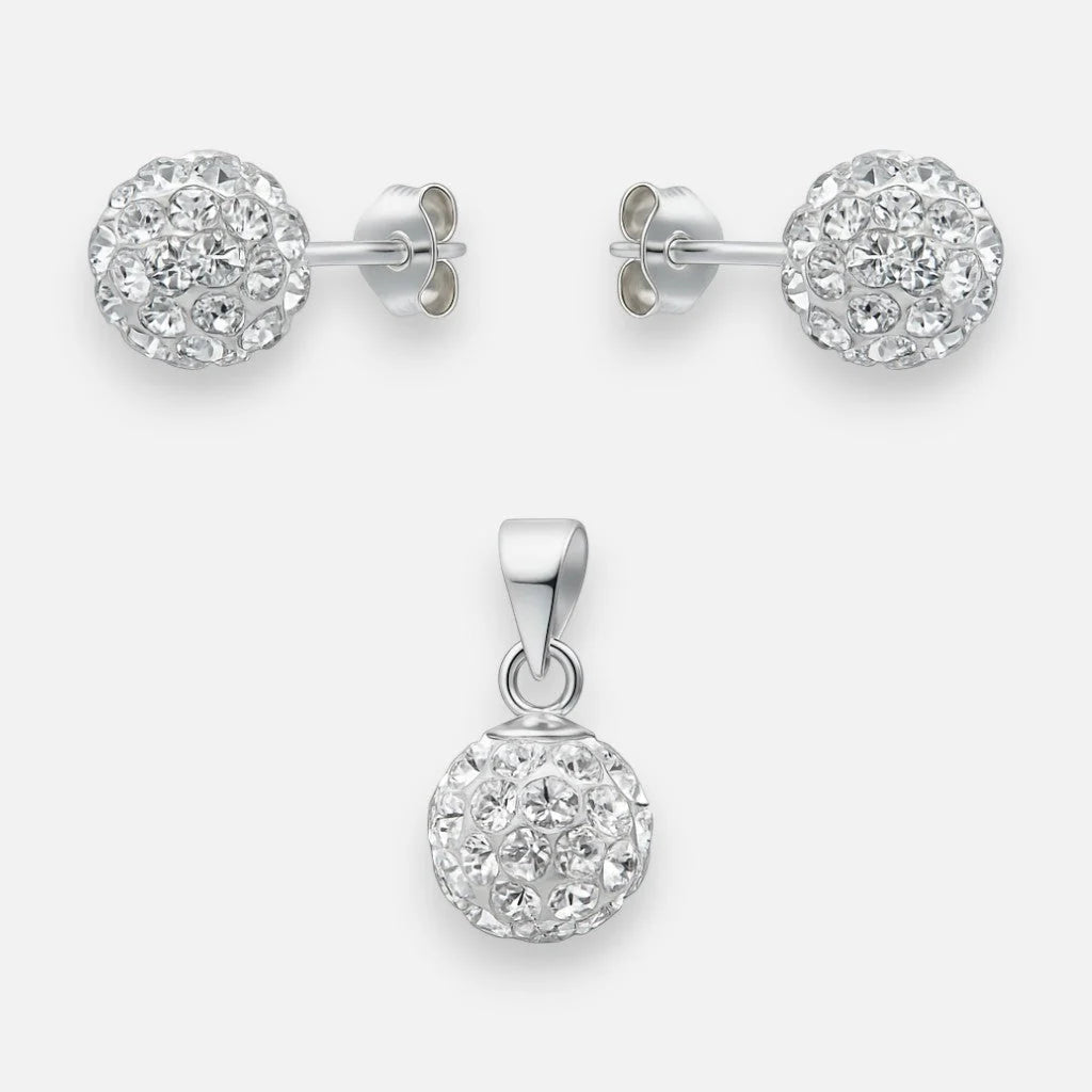 Conjunto Esfera Strass 10 mm